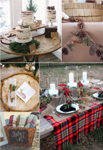 Flannel and Frost Bridal Shower Décor, Food, and Favors