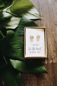 knot earrings for bridesmaid