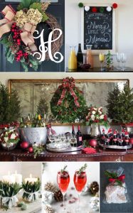 Monograms and Mimosas Christmas Bridal Shower Décor, Food, and Favors
