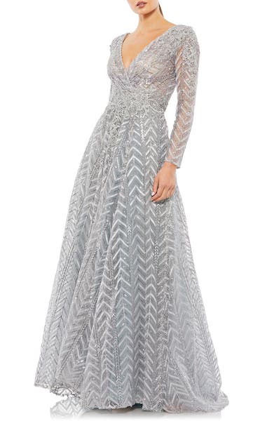 glittering A-line gown MOB dress
