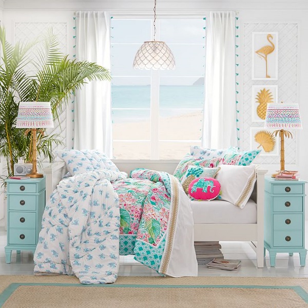 Updated Living Room with Lilly Pulitzer x Pottery Barn, Connecticut Fashion and Lifestyle Blog