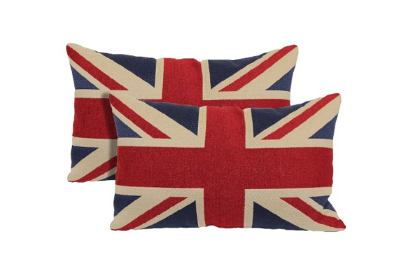Red Union Jack Toss Throw Pillow 2 Pack Target