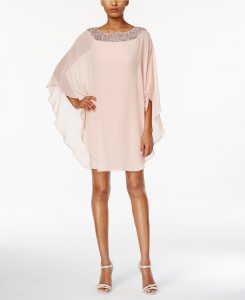 What to Wear to Your Rehearsal Dinner | Blush Cape Dress