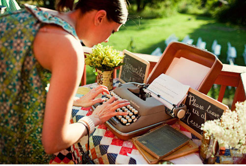 Wedding Guestbook Alternatives for the Non-Traditional Couple | Endless Scroll Typewriter