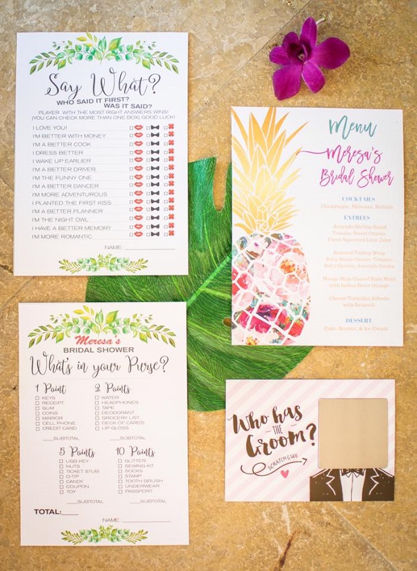 Say What bridal shower game Etsy | What’s in your purse game Etsy