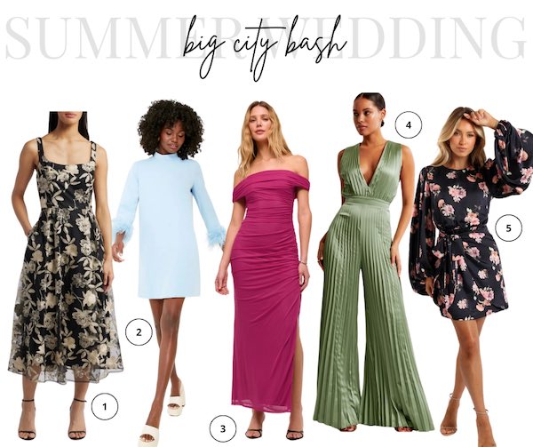  Summer Daytime Wedding Lookbook: Big City Bash