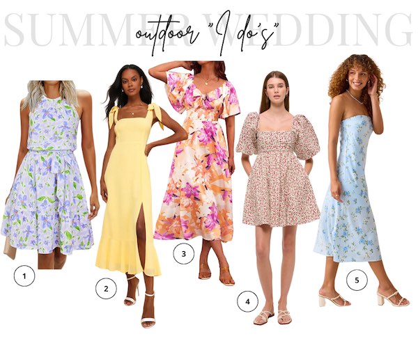 Summer Daytime Outdoor Wedding Lookbook