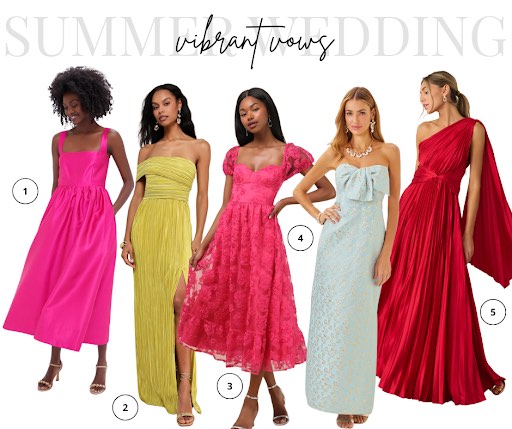 Summer Evening Wedding Lookbook: Vibrant Vows