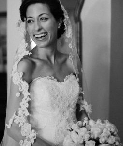 Christina Peterson, who loved every minute of being a bride!