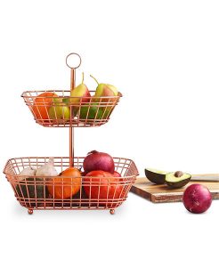 copper tiered fruit basket Martha Stewart Macy’s