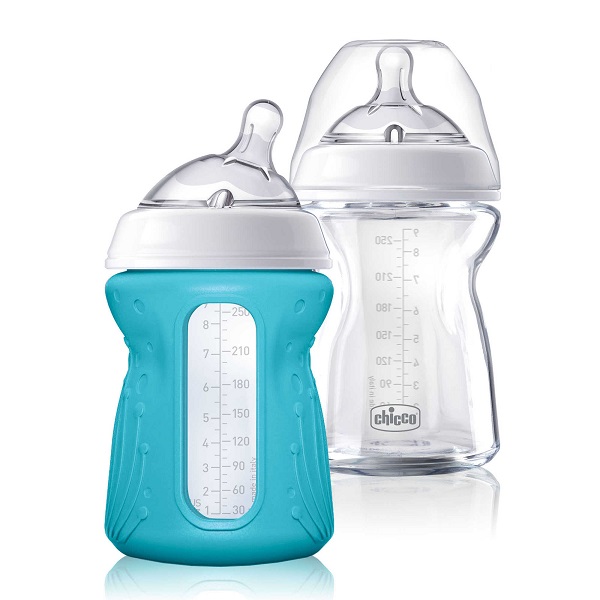 Glass, non-toxic baby bottles