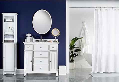 When it comes to bathroom style, Wamsutta stacks up. Bed Bath & Beyond.