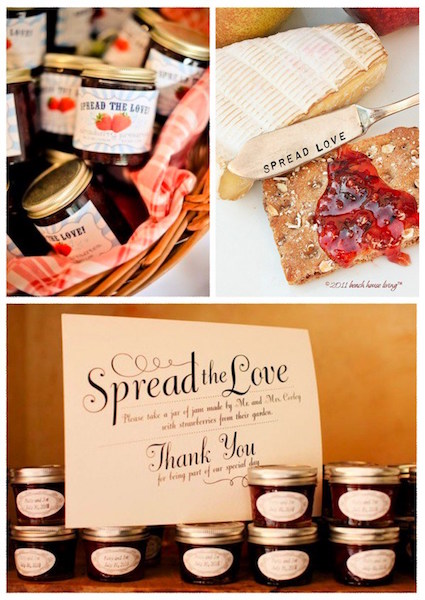 DIY Wedding Favors | Homemade jam wedding favor