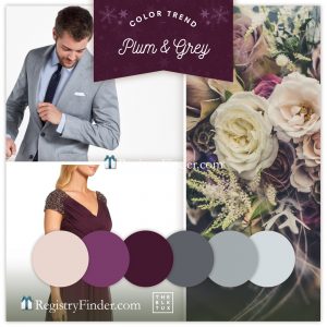 Plum and Grey Wedding Colors