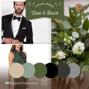 Olive and Black Wedding Colors