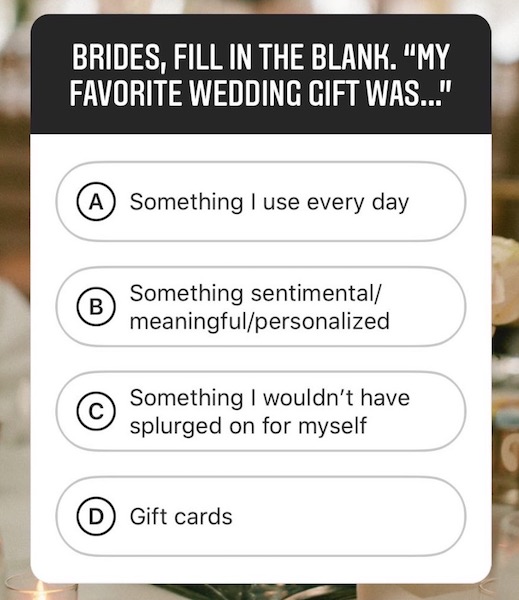 Brides Poll