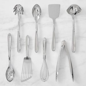 Cover every step from whisking to serving with a stainless steel utensil set for a couple on their second marriage.