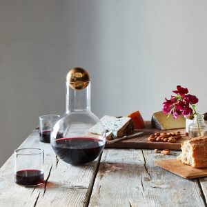 A stylish decanter makes any bottle of wine taste that much more luxurious.