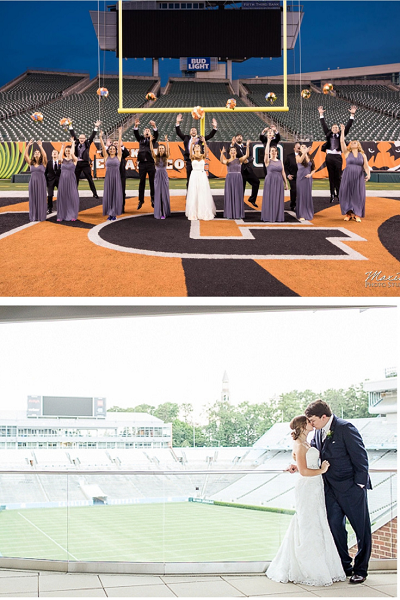 Wedding at a UNC Chapel Hill Stadium