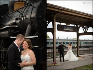 Wedding at Utica Train Station