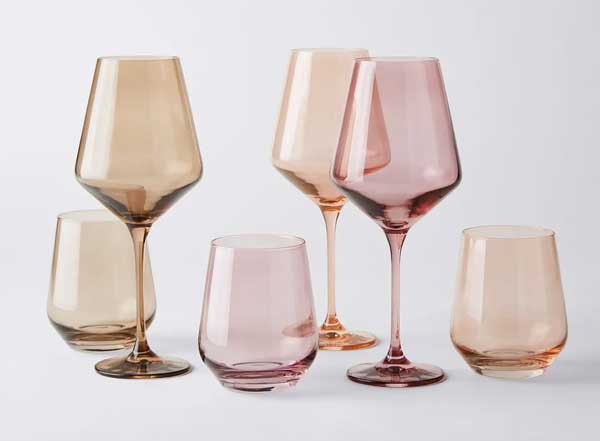 Colorful wine glasses