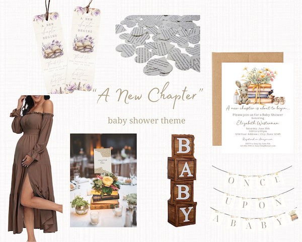 a new chapter baby shower