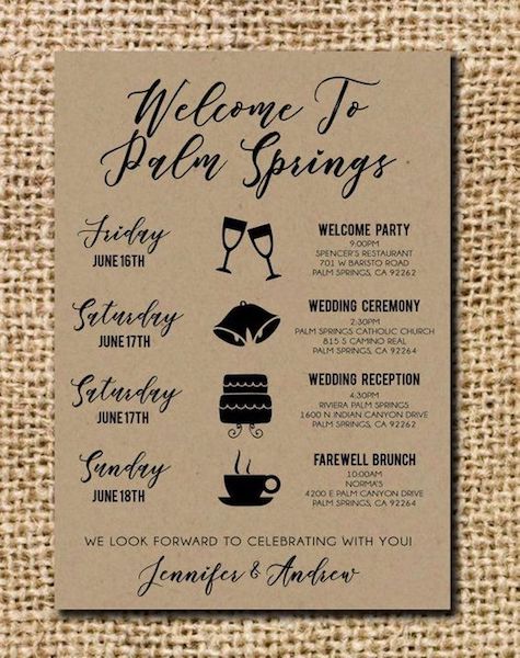 Welcome Bags for Out-Of-Town Wedding Guests — First Coast Weddings and  Events