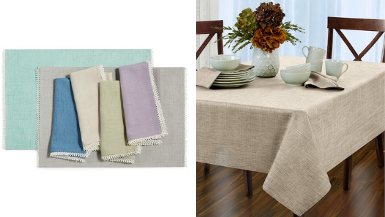 register for table linens