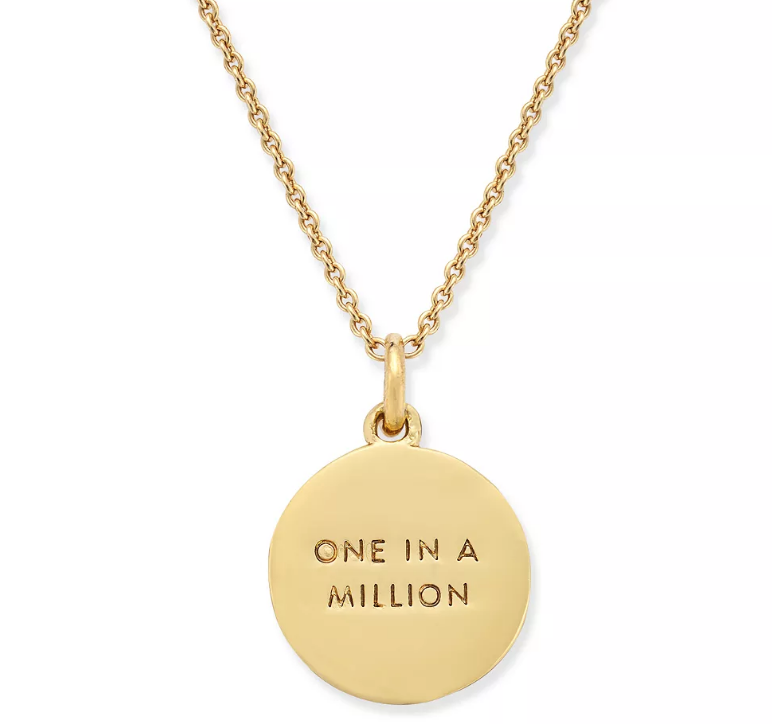 Who Gets a Gift From the Couple? | Kate Spade Gold-Plated Pendant Necklace