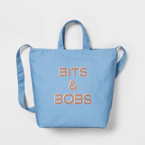 blue tote bag