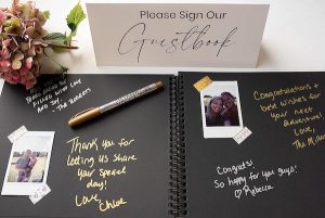 DIY Projects for Your Wedding | Leave out a Polaroid guestbook