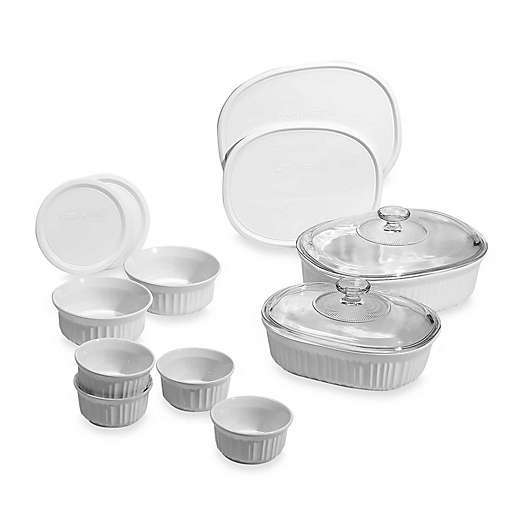 20 Best Items to Add to Your Wedding Registry at Bed Bath & Beyond | CorningWare® French White® 14-Piece Bakeware Set