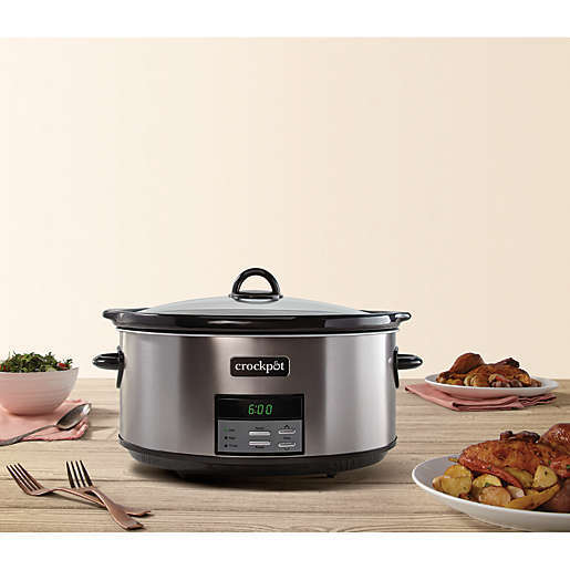 20 Best Items to Add to Your Wedding Registry at Bed Bath & Beyond | Crockpot™ 8 qt. Programmable Slow Cooker in Black Stainless