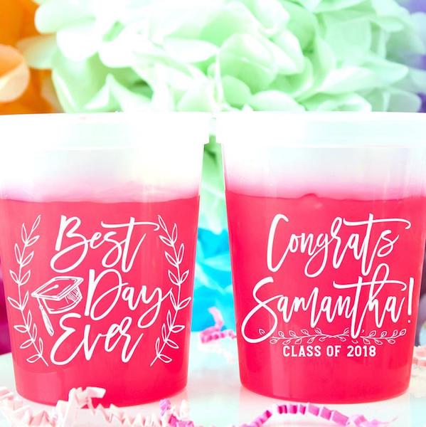 Grad Party Food | Personalized Cups