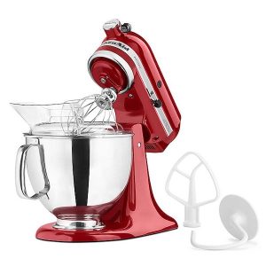 KitchenAid Artisan 5qt Stand Mixer in Red
