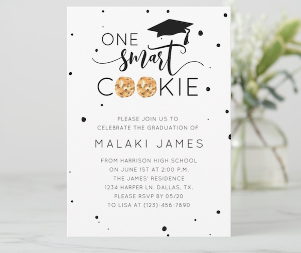 one smart cookie invitation