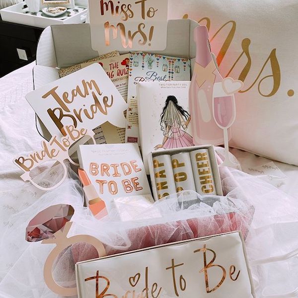 Virtual Bachelorette Bride Box, Bride Gift Box