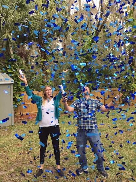 confetti cannon gender reveal