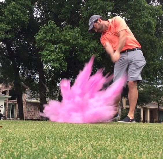 golf gender reveal