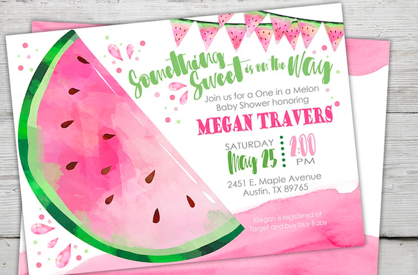 Summer baby shower themes for store a girl