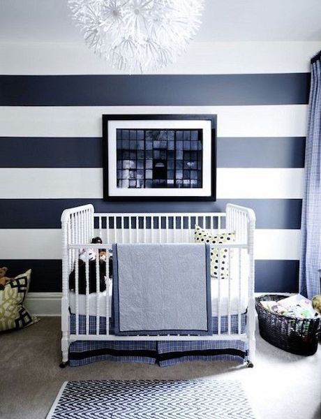 big and bold stripes - gender neutral nursery 