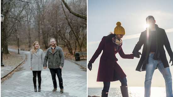 winter engagement shoot 