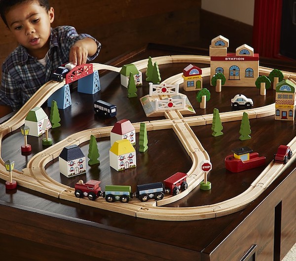 wooden train gift for kid