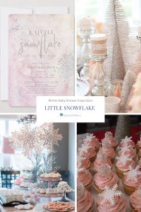 girl snowflake baby shower