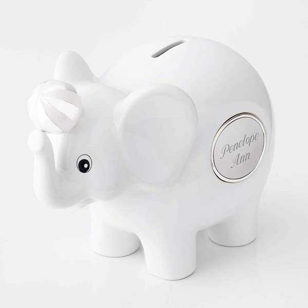 14 Personalized & Sentimental Baby Gifts | Engraved Piggy Bank