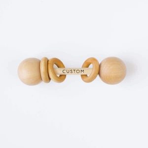 14 Personalized & Sentimental Baby Gifts | Personalized Wooden Rattle