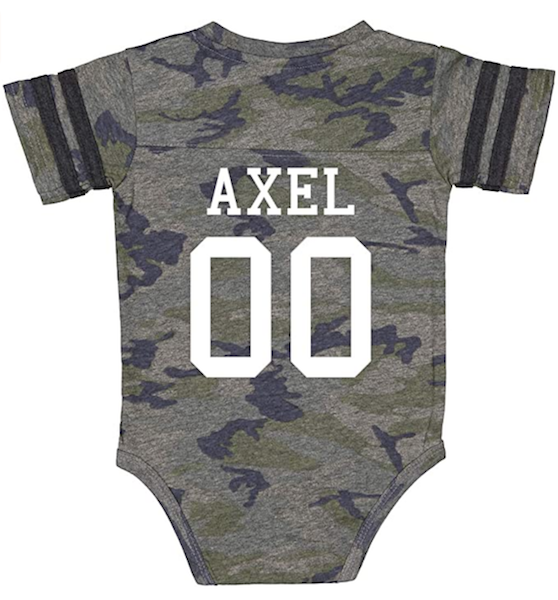 14 Personalized & Sentimental Baby Gifts | Sports Jersey Onesie