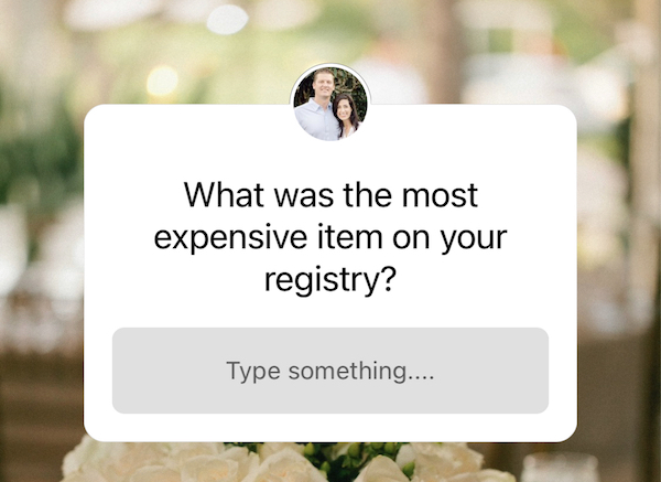 most expensive item question