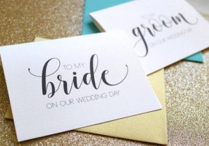 Bride & Groom Gift Exchange | Handwritten Card or Note