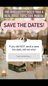 why NOT to send a save the date
